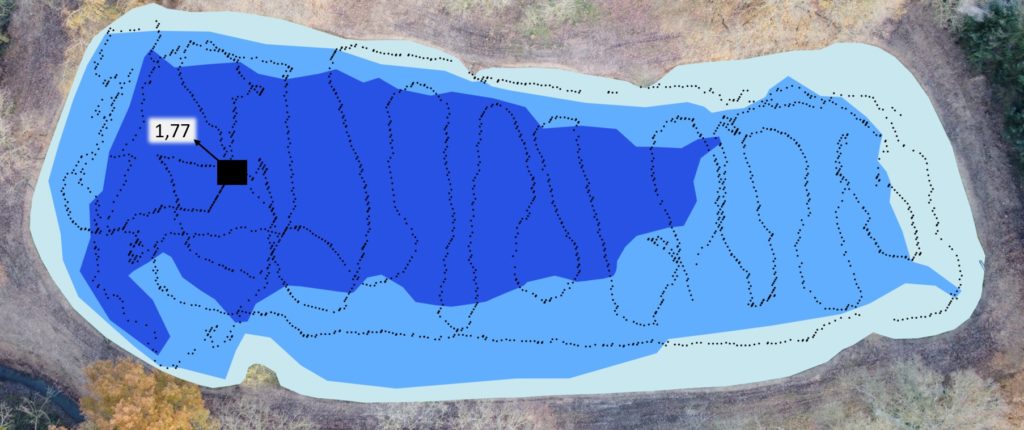 bathymétrie des plans d'eau